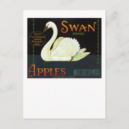 Cartão Postal Maçãs de Marca Swan