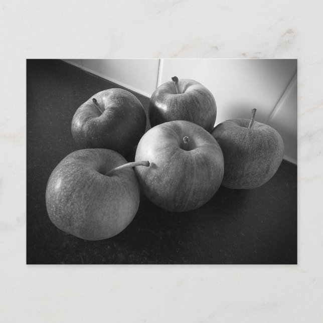 Cartão Postal Maçãs na cozinha (Frente)