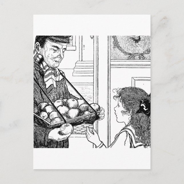 Cartão Postal Maçãs para venda (Frente)
