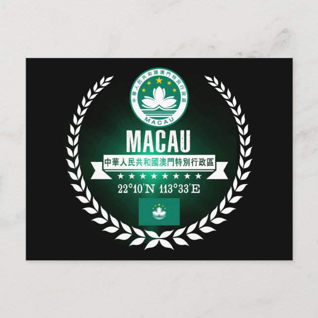 Cartão Postal Macau (Frente)