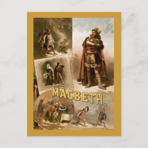 Cartão Postal Macbeth, a peça de 1884