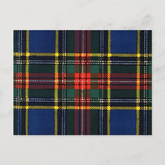 Cartão Postal Macbeth Tartan (Frente)