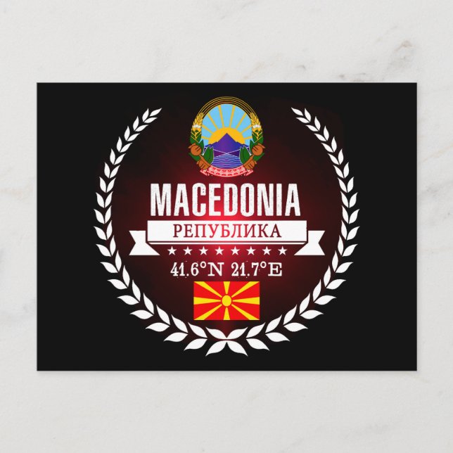 Cartão Postal Macedônia (Frente)