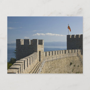 Cartão Postal MACEDONIA, Ohrid. Castelo do Car Samoil - Castelo 