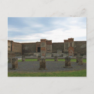Cartão Postal Macellum (Mercados) na antiga Pompeia