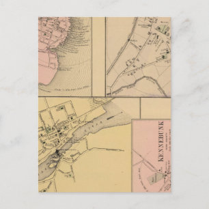 Cartão Postal Machias, Eastport, Alfred, Kennebunk