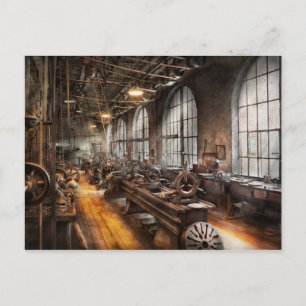 Cartão Postal Machinista - cheio de quarto de roupa