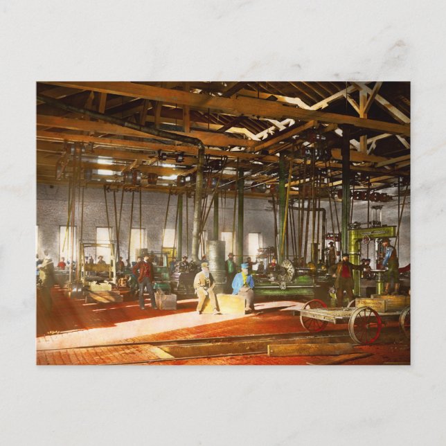 Cartão Postal Machinista - Mestrados do artesanato 1868 (Frente)