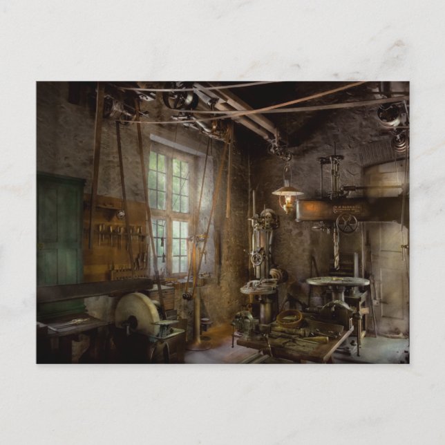 Cartão Postal Machinista - Revolução Industrial (Frente)