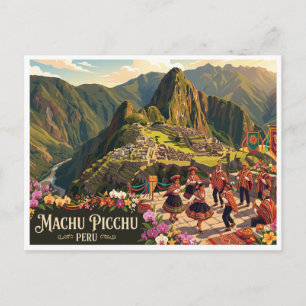 Cartão Postal Machu Picchu Aguas Calientes Peru