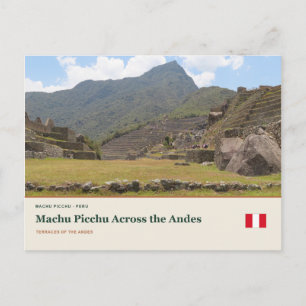 Cartão Postal Machu Picchu Através dos Andes