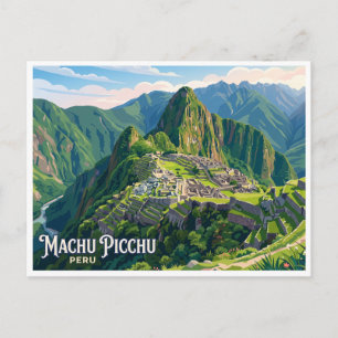 Cartão Postal Machu Picchu Cusco Peru
