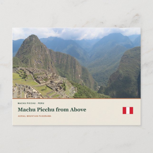 Cartão Postal Machu Picchu de Cima (Frente)