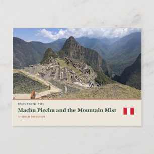 Cartão Postal Machu Picchu e a Névoa da Montanha