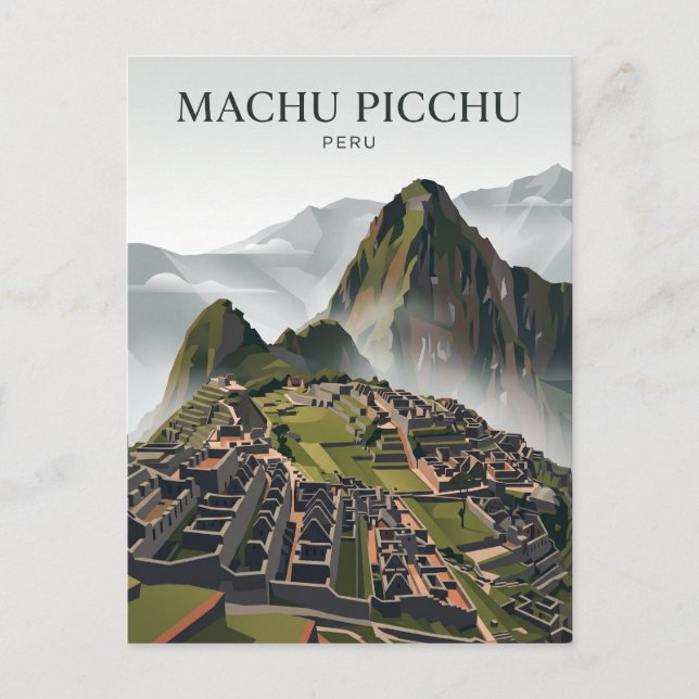 Cartão Postal Machu Picchu Peru (Frente)