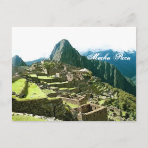Cartão postal Machu Picchu Peru
