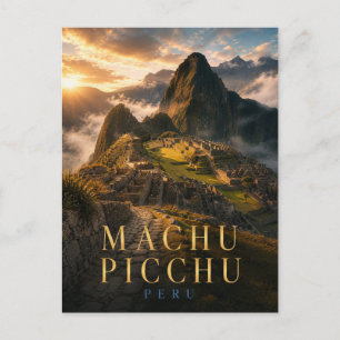 Cartão Postal Machu Picchu Peru Cidadela REALMS