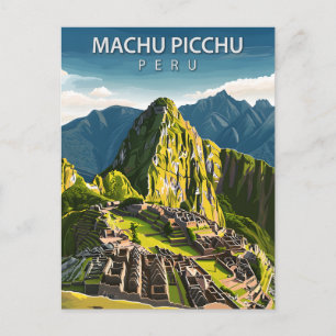 Cartão Postal Machu Picchu Peru Viagem Ruínas Incas