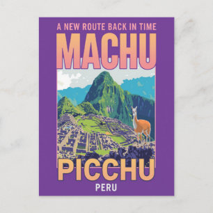 Cartão Postal Machu Picchu Peru Viagem Vintage