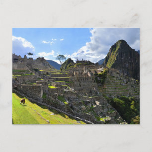 Cartão Postal Machu Picchu Tarde, Peru