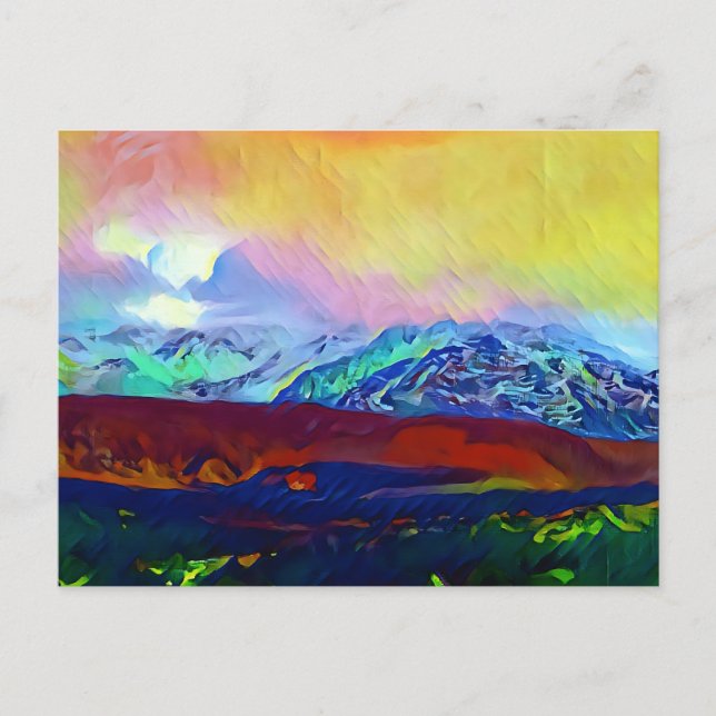 Cartão Postal Maciço montanhoso de Espanhas (Frente)