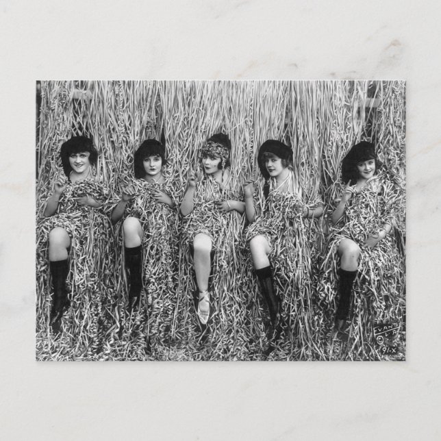 Cartão Postal Mack Sennett Girls, 1918 (Frente)