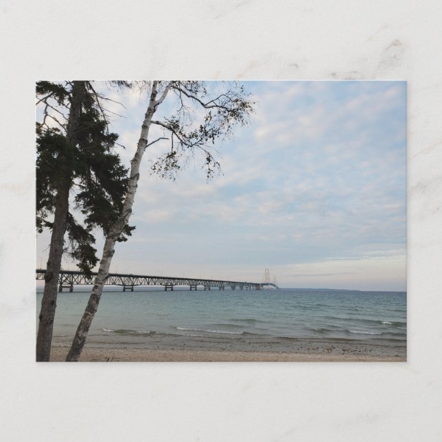 Cartão Postal Mackinac Bridge, Michigan (Frente)