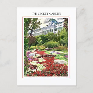 Cartão Postal Mackinac Island The Secret Garden