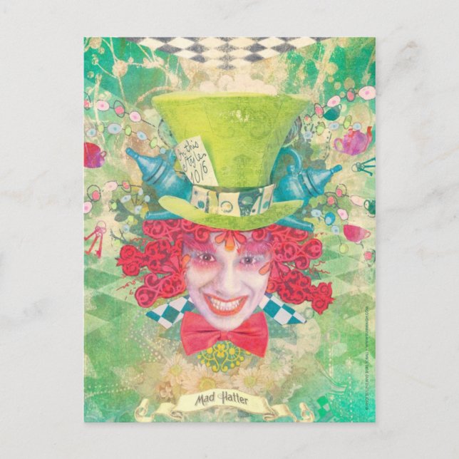 Cartão Postal Mad Hatter (Frente)