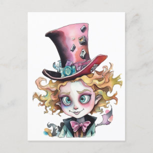 Cartão Postal Mad Hatter