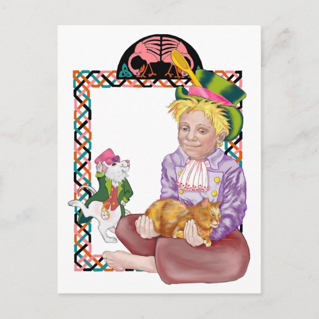 Cartão Postal Mad Hatter (Frente)