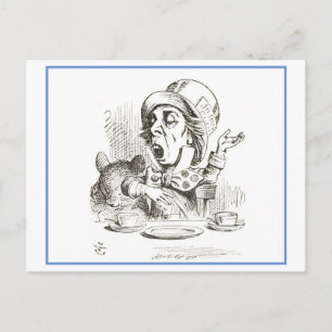 Cartão Postal Mad Hatter da Alice no País das Maravilhas