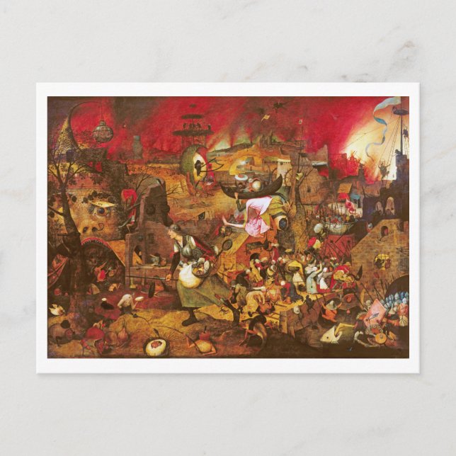 Cartão Postal Mad Meg (Dull Gret), Pieter Bruegel (Frente)