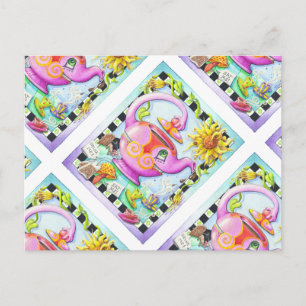 CARTÃO POSTAL MAD SOBRE A FESTA DE CHÁ