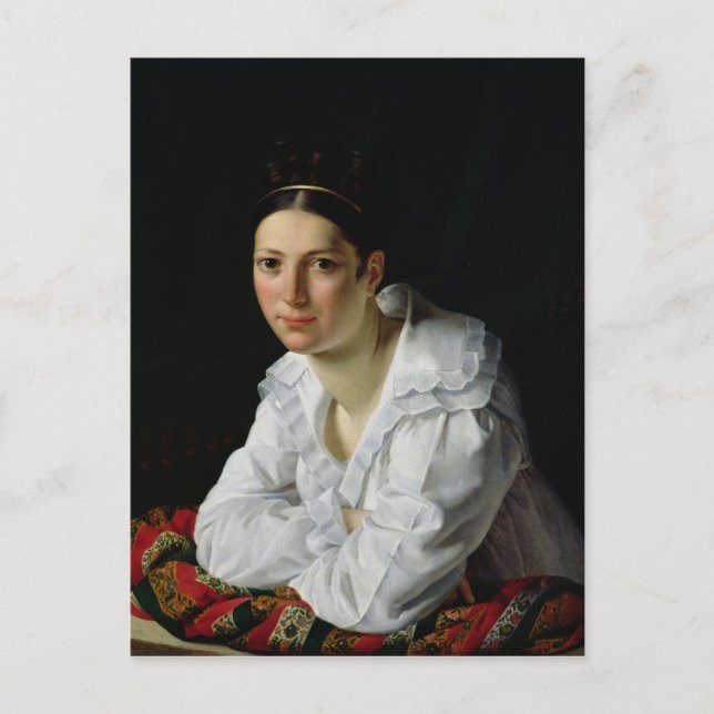 Cartão Postal Madama Claude Marie Dubufe 1818 (Frente)