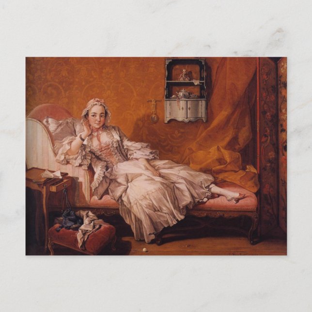 Cartão Postal Madame Boucher por François Boucher (Frente)