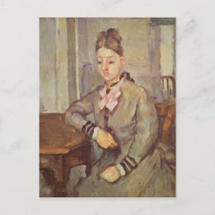 Cartão Postal Madame Cezanne Lening em uma Mesa, 1873-77