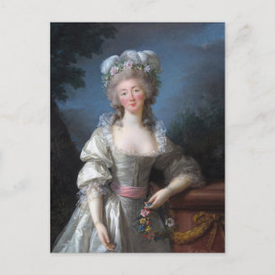 Cartão Postal Madame du Barry 1782 por Elisabeth Brun