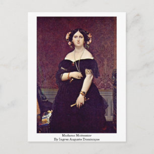 Cartão Postal Madame Moitessier Por Ingres Auguste Dominique