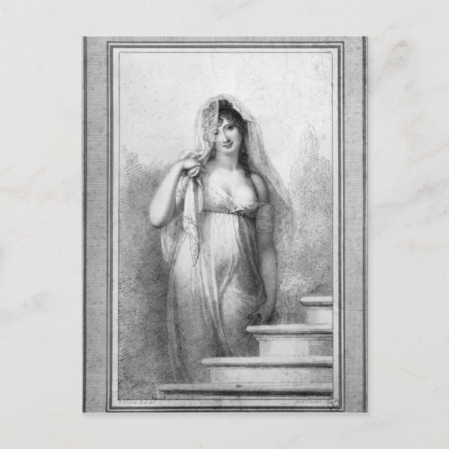 Cartão Postal Madame Recamier (Frente)