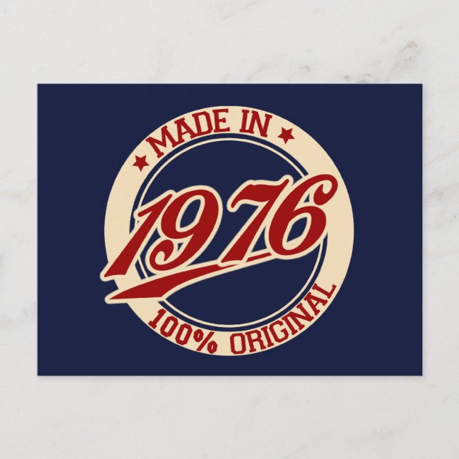 Cartão Postal Made In 1976 (Frente)