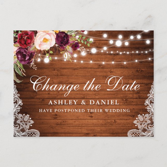 Cartão Postal Madeira Floral De Aquarela Altera A Data (Frente)