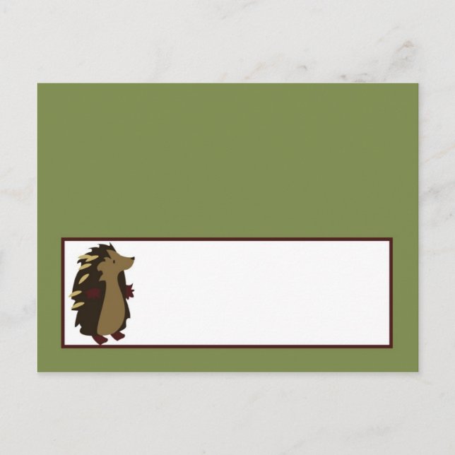 Cartão Postal Madeira Florestal Holandesa Com Placa de Local Esc (Frente)