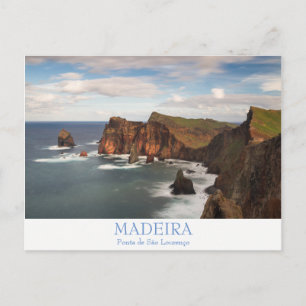 Cartão Postal Madeira - Ponta de São Lourenco - postal com text