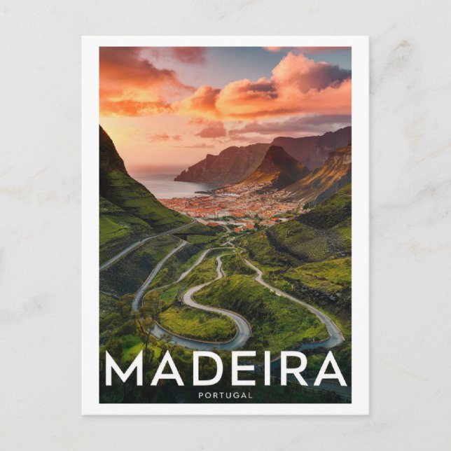 Cartão Postal Madeira Portugal (Frente)