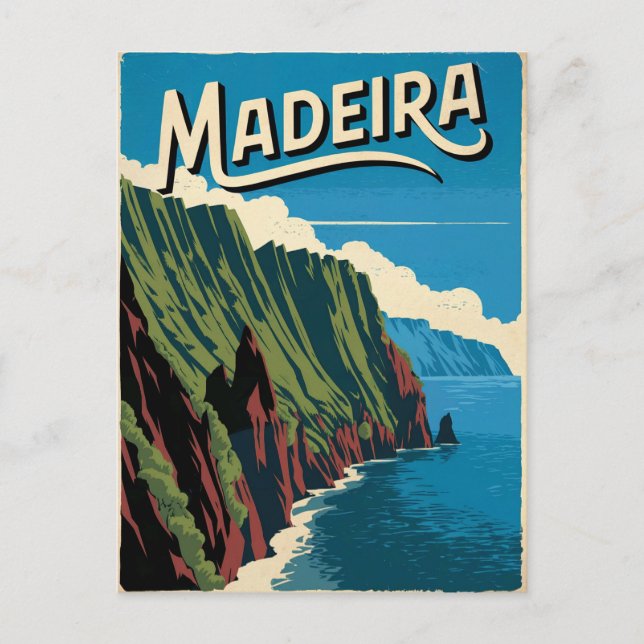Cartão Postal Madeira Vintage (Frente)