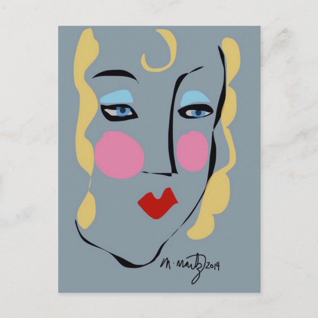 Cartão Postal Madeleine Foi Louca Por Matisse (Frente)