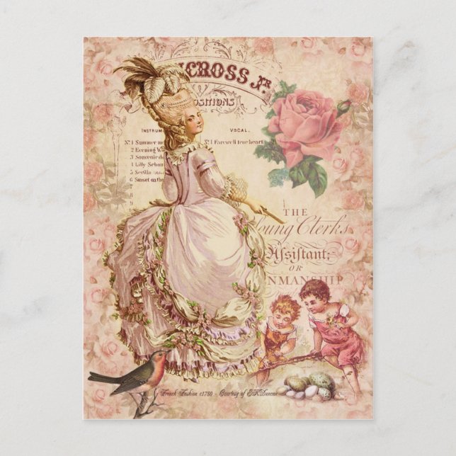 Cartão Postal Mademoiselle Couture (Frente)