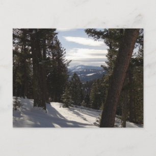 Cartão Postal Madison Mountain em inverno em Montana