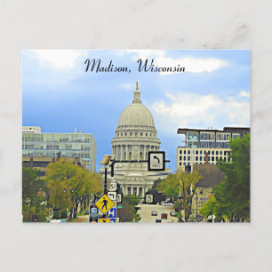 Cartão Postal Madison, Wisconsin Capitol Building Fotografia